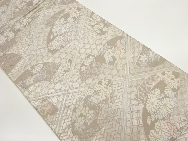 JAPANESE FUKURO OBI / WOVEN GRID